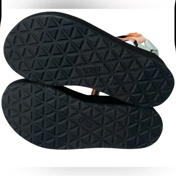 Free People Teva Flatform Platform Universal Light Weight Colorblock Sandals New - Picture 7 of 16